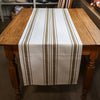 Country Striped Table Runner | Taupe - 2m