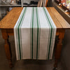 Country Striped Table Runner | Green - 1,5m