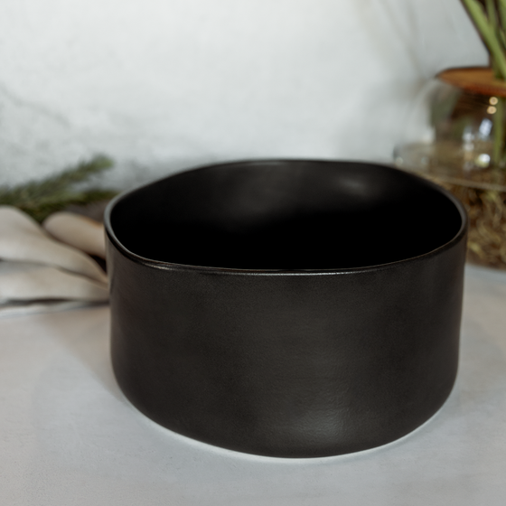 Urban Tall Serving Bowl | Coal