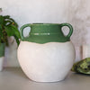 Country Atticus Urn | Artichoke Green & Milk