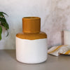Earth Bottle Vase | Ochre & Milk