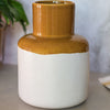 Earth Bottle Vase | Ochre & Milk